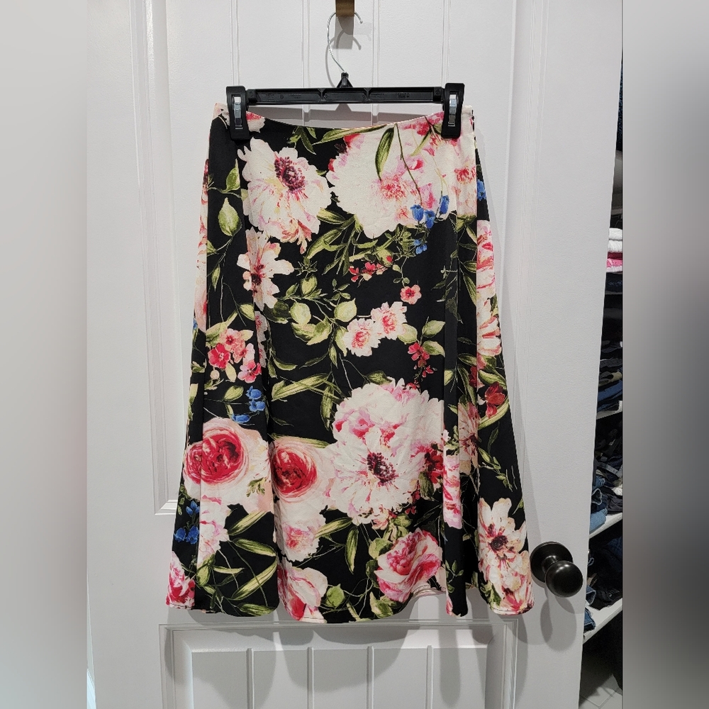 New York & Co. A-Line Floral Skirt